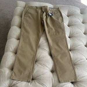 next Men's Straight-Leg Chinos in Olive-Tan